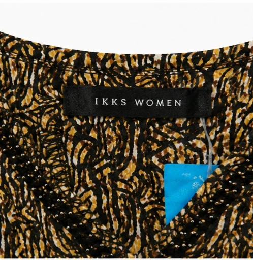 IKKS Women T42 Dress – Flowy Chic Animal Print with Ruffle – photo 2